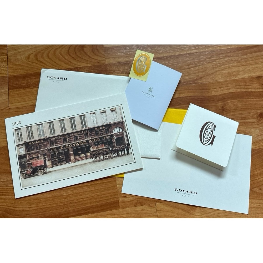 Goyard Brown and Cream
Thank You Card Design